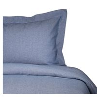 Funda de plumón 1,5 plaza 85% algodón - 15%poliéster color azulino