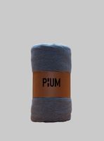 Funda plumón 100% algodón elástico, melange color azul oscuro tamaño 2 plazas