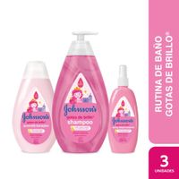 Shampoo750+Acond400+Spray200 Johnson's Baby Gotas de Brillo