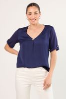 Polera Manga Corta Azul Ma Griffe 14202225055104