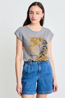 Polera Estampada Gris iO 14620225055113