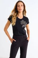 Polera Manga Corta Negro Ash 14607126050102