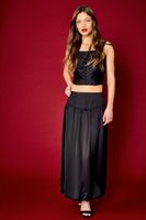 Falda Lisa Larga Negro iO 12320225003102