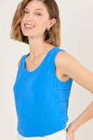 Blusa Sin Mangas Azul Ma Griffe 14002225009134