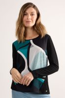 Polera Manga Larga Negro Ma Griffe 14602225050102