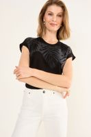 Polera Manga Caida Negro Ma Griffe 14602126050102