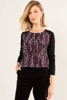 Polera Estampada Negro Ma Griffe 14602126002102