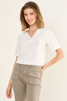 Polera Manga Corta Crudo Ma Griffe 14202126001105