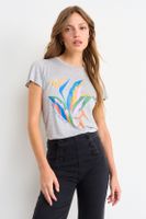 Polera Estampada Gris iO 14620126050113