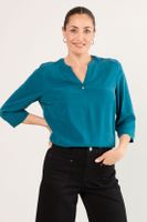 Blusas Manga Larga Petroleo Ma Griffe 14002225004537