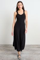 Vestido Liso Largo Negro iO 13420225003102