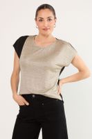 Polera Manga Corta Beige Ma Griffe 14202225054106