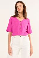 Polera Acanalada Fucsia Ma Griffe 14202126051116