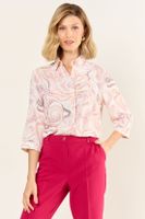 Blusa Camisera Estampada Crudo Ma Griffe 14102126053105