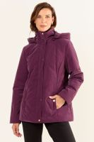 Parka Con Gorro Morado Ma Griffe 17602126001121