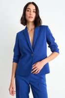 Blazer Manga Larga Azul Ash 16007126090104