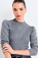 Sweater Liso Gris iO 18120126005113