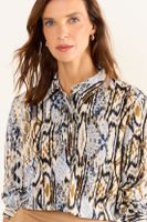 Blusa Camisera Estampada Crudo Ma Griffe 14102126058105