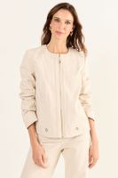 Casaca Cuello Redondo Beige Ma Griffe 17502126004106