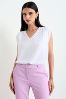 Blusa Lisa Sin Mangas Crudo Ash 14007225013105