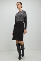 Falda Larga Negro Ma Griffe 12002225001102