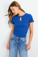 Polera Lisa Azul iO 14220126004104