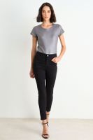 Skinny Jeans Liso Negro Ash 11307126002102