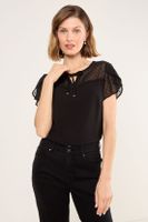 Blusa Lisa Negro Ma Griffe 14004225034102