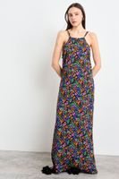 Vestido Fantasia Largo Negro iO 13504225001102