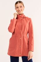 Trench Sport Con Gorro Terracota Ma Griffe 17402126003214