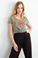 Polera Estampada Verde iO 14620225007137