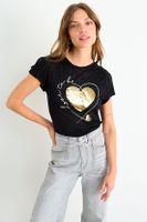 Polera Estampada Negro iO 14620126050102