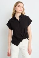 Blusas Manga Corta Negro iO 14020225065102