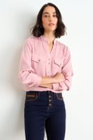 Blusa Lisa  Manga Larga Rosa Ash 14007126053123