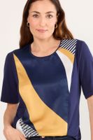 Polera Manga Corta Azul Ma Griffe 14602225051104