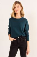 Tejido Lana Merino Azul Petróleo Ma Griffe 18102126052107