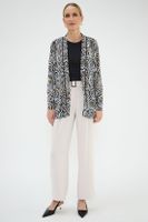 Tapado Camisero Estampado Negro Ma Griffe 15502125001102