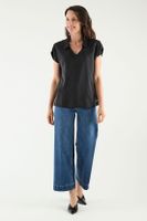 Blusa Escote En V Negro Ma Griffe 14002125002102