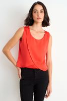 Blusa Lisa Sin Mangas Rojo Ash 14007126004103