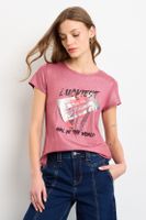 Polera Manga Corta Rosa iO 14620225001123