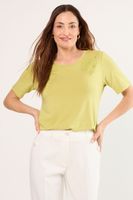 Polera Manga Corta Verde Ma Griffe 14202225009137