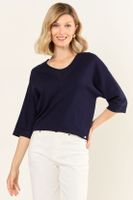 Polera Tejida Lurex Azul Ma Griffe 18202126050104