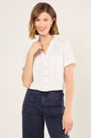 Blusa Lisa Crudo Ma Griffe 14004225033105