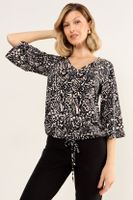 Polera Escote En V Crudo Ma Griffe 14302126001105