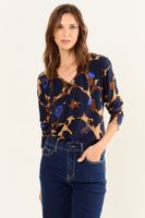 Polera Fantasia Escote En V Negro Ma Griffe 14302126003102