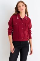 Trucker Cardigan Burdeos Ash 18007126005112