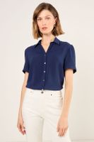 Blusa Lisa Azul Marino Ma Griffe 14004225005104