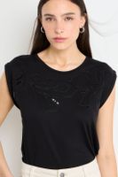 Polera Manga Corta Negra iO 14620225006102