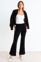 Calza Lisa Con Diseño Negro Ash 11407126002102