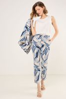 Pantalon Recto Estampado Azul Ma Griffe 11102225003104
